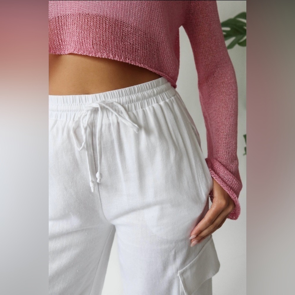 Grey Bandit Catalina Pants, Size Medium, White, Gently Used - Picture 2 of 5